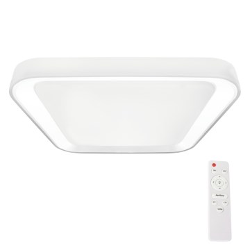 LED Dimmable ceiling light QUADRO LED/66W/230V 3000-6000K white + remote control