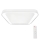 LED Dimmable ceiling light QUADRO LED/66W/230V 3000-6000K white + remote control