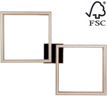LED Dimmable ceiling light RAMME 2xLED/24W/230V oak – FSC certified