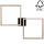 LED Dimmable ceiling light RAMME 2xLED/24W/230V oak – FSC certified