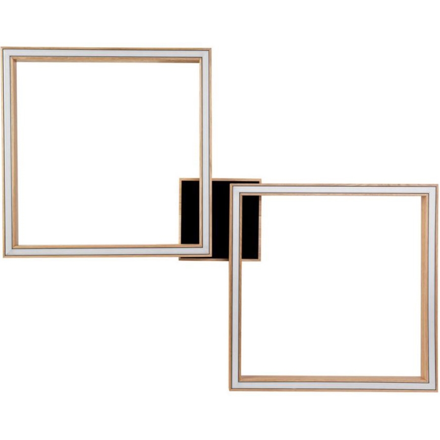 LED Dimmable ceiling light RAMME 2xLED/24W/230V oak
