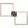 LED Dimmable ceiling light RAMME 2xLED/24W/230V oak