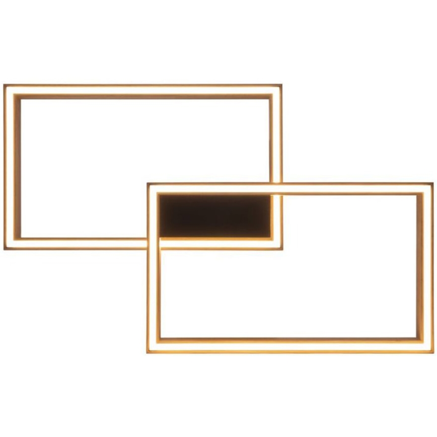 LED Dimmable ceiling light RAMME 2xLED/24W/230V oak