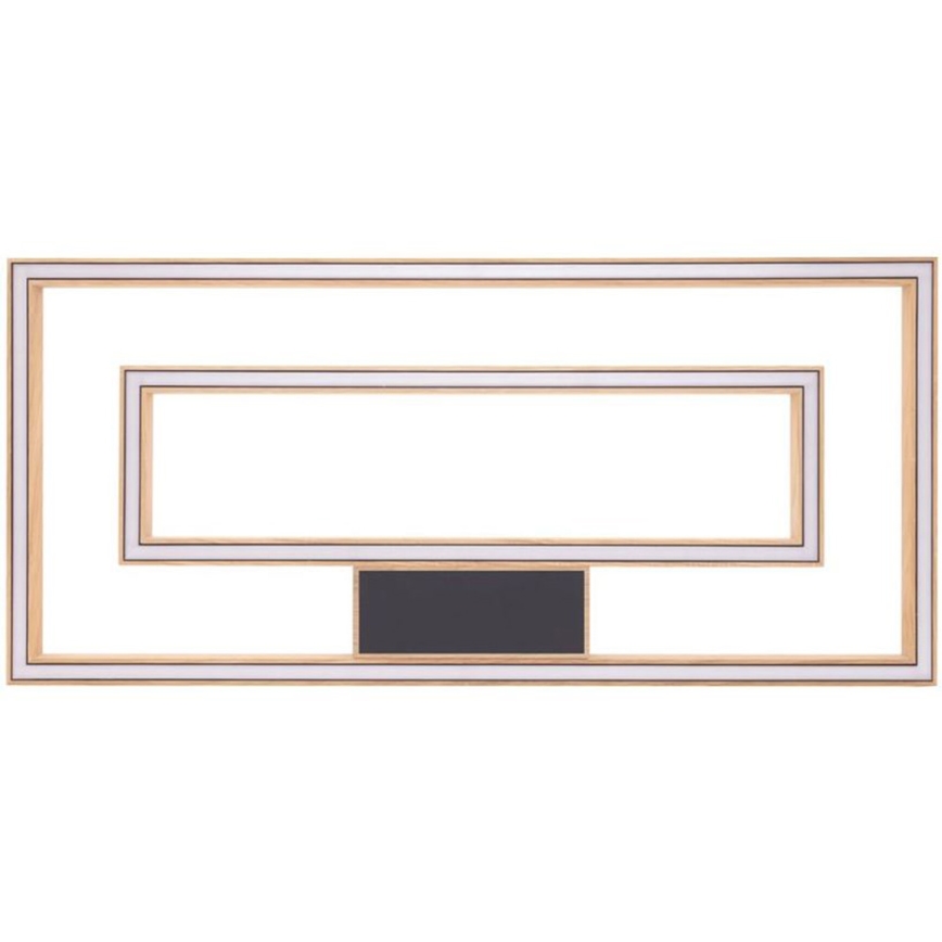 LED Dimmable ceiling light RAMME 2xLED/28,5W/230V oak