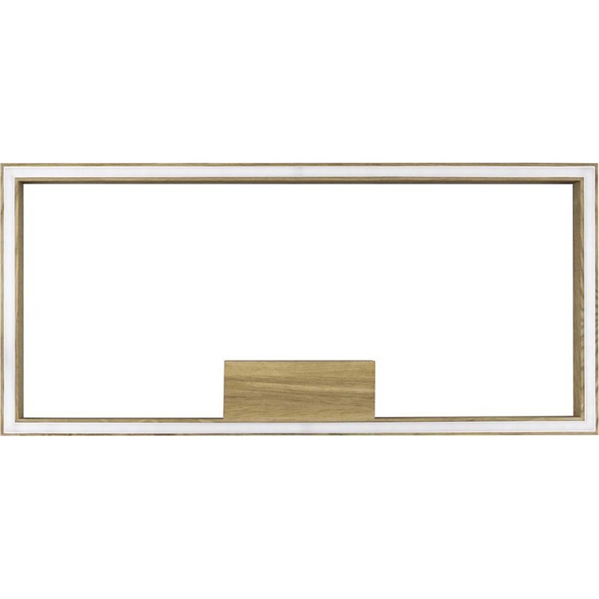 LED Dimmable ceiling light RAMME LED/34W/230V matte oak + remote control