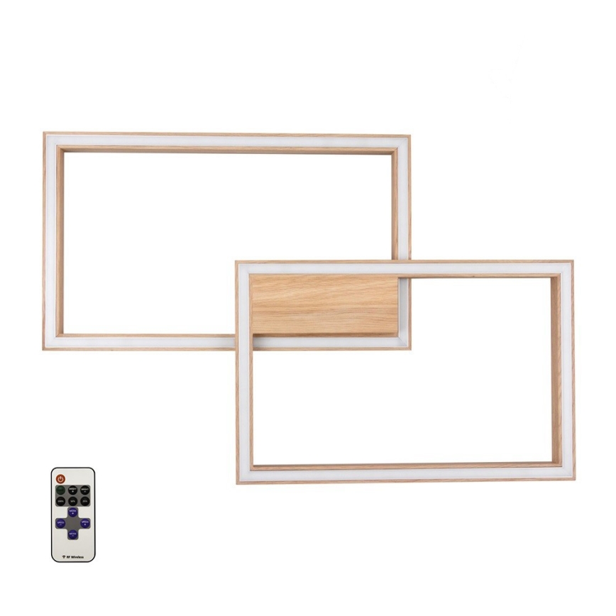 LED Dimmable ceiling light RAMME LED/48W/230V matte oak + remote control