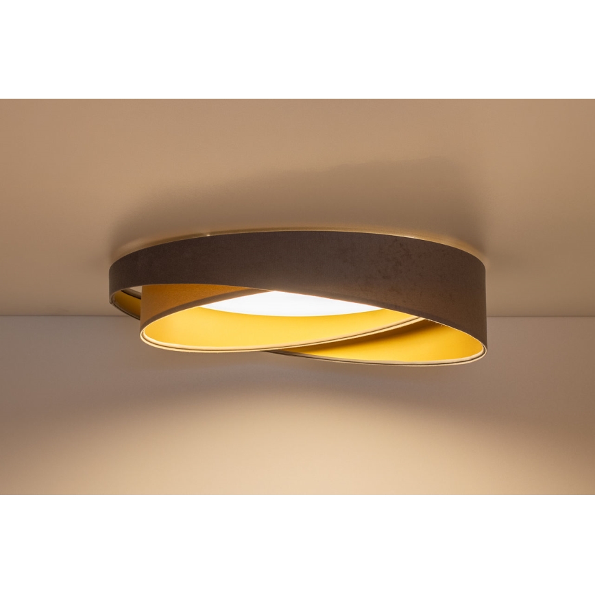 LED Dimmable Ceiling Light SMART GALAXY MODERN LED/24W/230V 3000-6500K Ø 55 cm gray/beige/gold + remote control