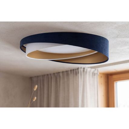 Dimmable LED Ceiling Light SMART GALAXY MODERN LED/24W/230V 3000–6500K Ø 55 cm blue/white/gold + remote control