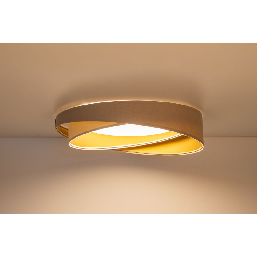 LED Dimmable Ceiling Light SMART GALAXY MODERN LED/24W/230V 3000-6500K dia. 55 cm Beige/White/Gold + Remote Control