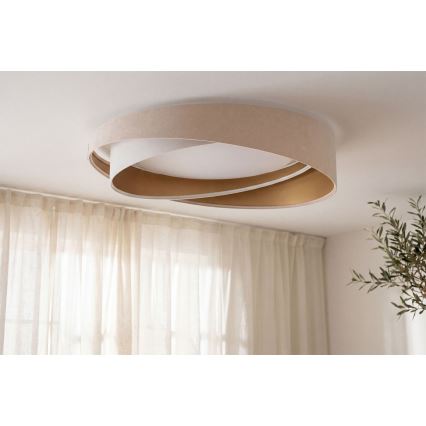 LED Dimmable Ceiling Light SMART GALAXY MODERN LED/24W/230V 3000-6500K dia. 55 cm Beige/White/Gold + Remote Control