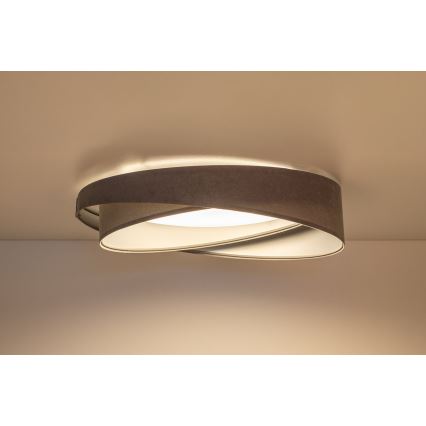 Dimmable LED ceiling light SMART GALAXY MODERN LED/24W/230V 3000-6500K Ø 55 cm gray/silver + remote control