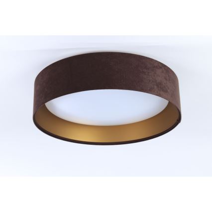 LED Dimmable ceiling light SMART GALAXY LED/24W/230V d. 44 cm brown/gold + remote control