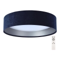LED Dimmable ceiling light SMART GALAXY LED/24W/230V d. 44 cm blue/silver 3000-6500K + remote control