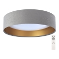 LED Dimmable ceiling light SMART GALAXY LED/24W/230V d. 44 cm grey/gold 3000-6500K + remote control