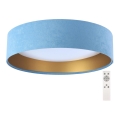 LED Dimmable ceiling light SMART GALAXY LED/24W/230V d. 44 cm light blue/gold 3000-6500K + remote control