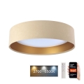 LED Dimmable ceiling light SMART GALAXY LED/24W/230V d. 45 cm 2700-6500K Wi-Fi Tuya beige/gold + remote control