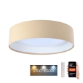 LED Dimmable ceiling light SMART GALAXY LED/24W/230V d. 45 cm 2700-6500K Wi-Fi Tuya beige/white + remote control