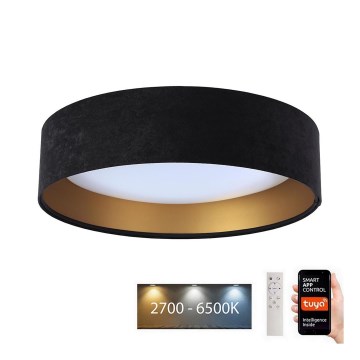 LED Dimmable ceiling light SMART GALAXY LED/24W/230V d. 45 cm 2700-6500K Wi-Fi Tuya black/gold + remote control