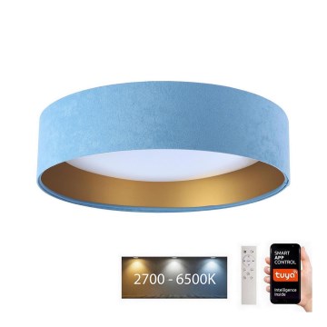LED Dimmable ceiling light SMART GALAXY LED/24W/230V d. 45 cm 2700-6500K Wi-Fi Tuya blue/gold + remote control