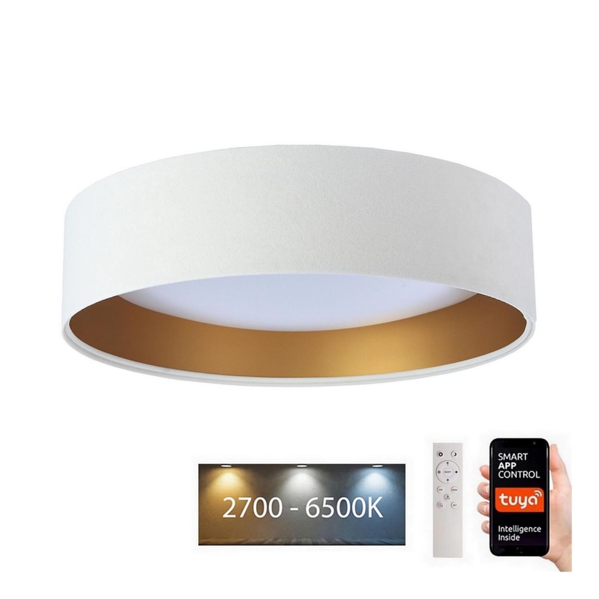 LED Dimmable ceiling light SMART GALAXY LED/24W/230V d. 45 cm 2700-6500K Wi-Fi Tuya white/gold + remote control