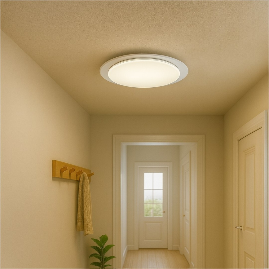 LED Dimmable Ceiling Light SONIC LED/24W/230V 3000-6000K Ø 40 cm White + Remote Control