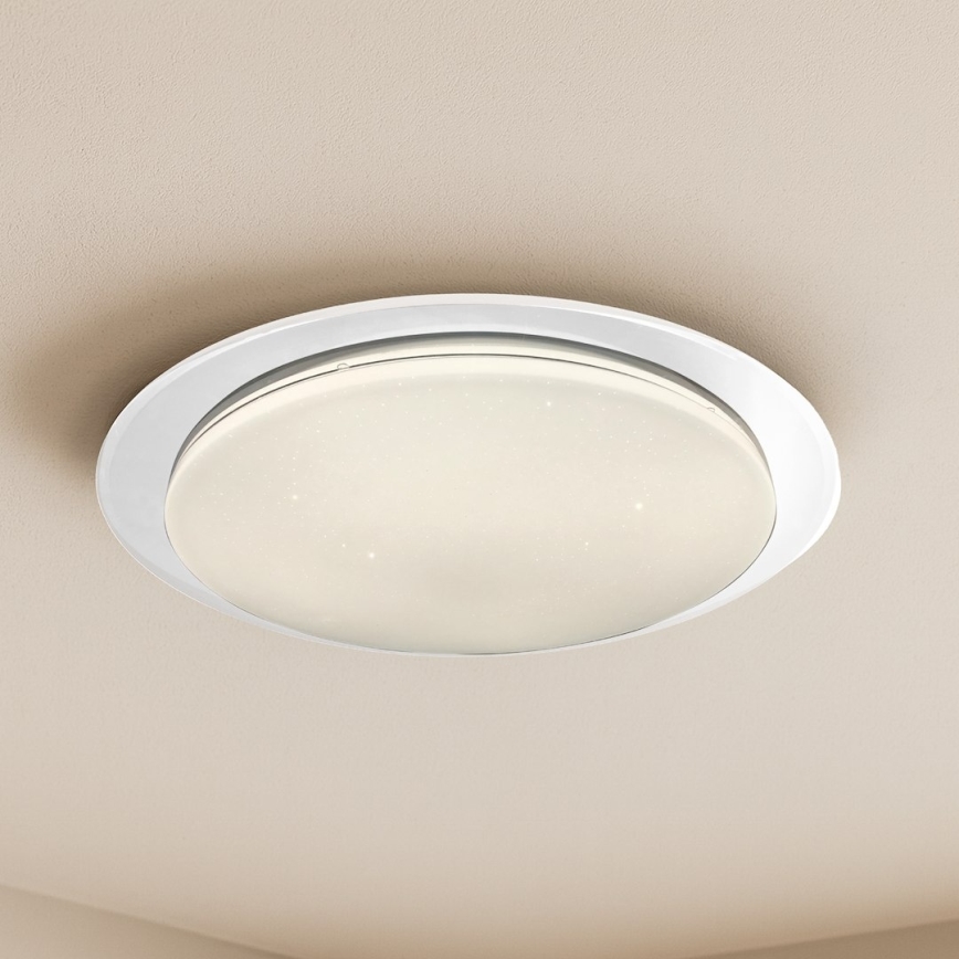 LED Dimmable Ceiling Light SONIC LED/24W/230V 3000-6000K Ø 40 cm White + Remote Control