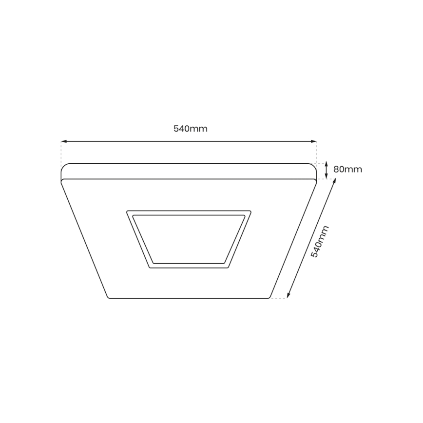 LED Dimmable ceiling light SPARKY LED/65W/230V 3000-6000K + remote control