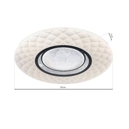 LED Dimmable ceiling light TOKYO LED/48W/230V + remote control