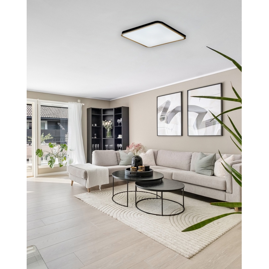 LED Dimmable ceiling light UNA LED/60W/230V 2700-6500K 50x50 cm + remote control