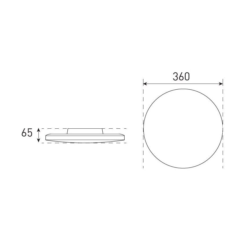 LED Dimmable bathroom ceiling light VARIO NOVA LED/13/18W/230V 3000/4000/5700K d. 36 cm IP44 white
