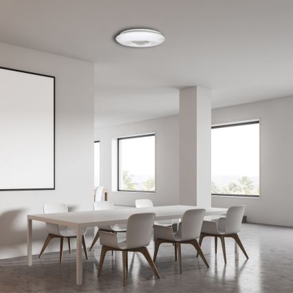 LED Dimmable ceiling light VELA LED/24W/230V + remote control