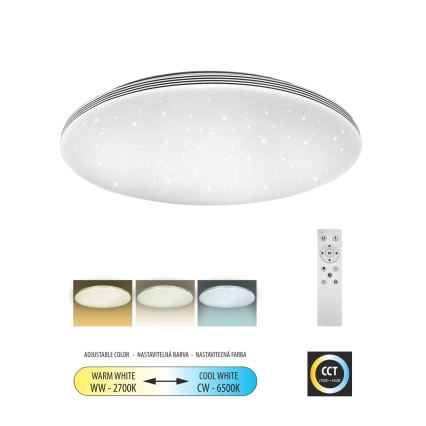 LED Dimmable ceiling light VENTA LED/36W/230V 2700-6500K d. 48 cm + remote control