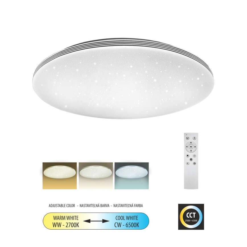 LED Dimmable ceiling light VENTA LED/60W/230V 2700-6500K d. 58 cm + remote control