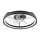 LED Dimmable ceiling light with a fan FARGO LED/37W/230V black + remote control
