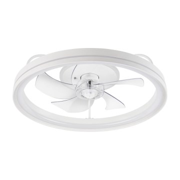 LED Dimmable ceiling light with a fan FARGO LED/37W/230V white + remote control
