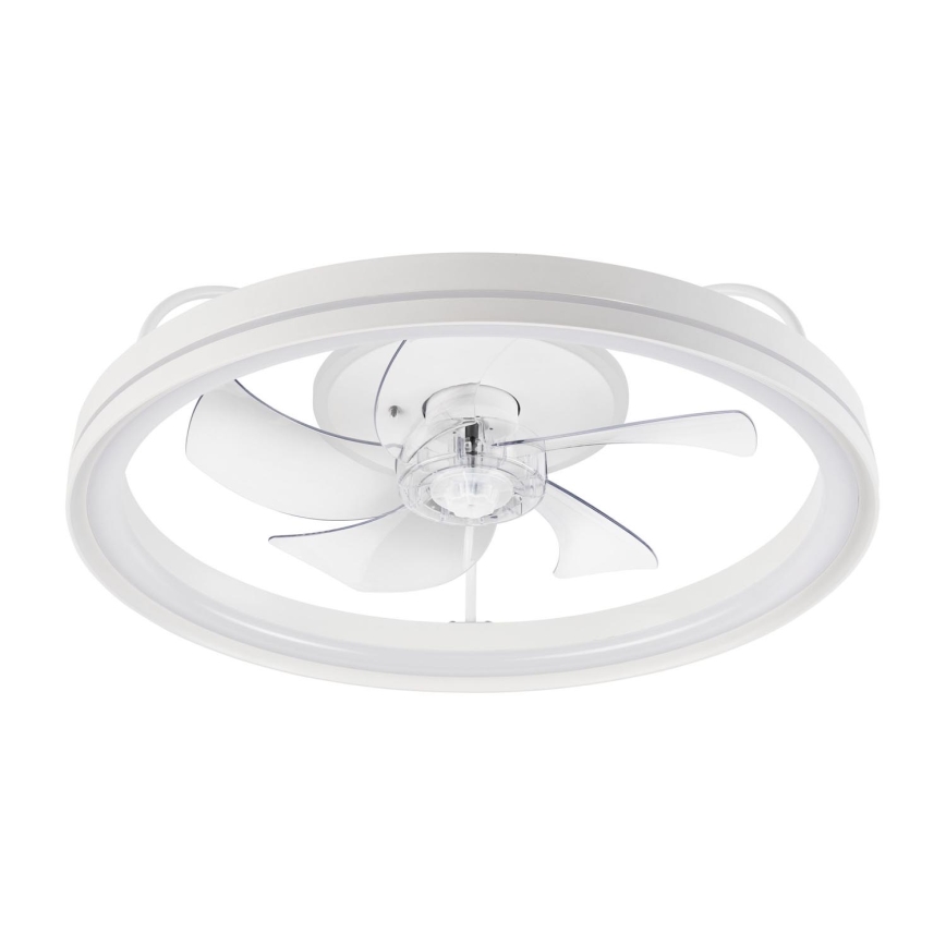 LED Dimmable ceiling light with a fan FARGO LED/37W/230V white + remote control