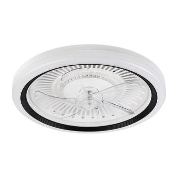 LED Dimmable ceiling light with a fan GEMMA LED/37W/230V white + remote control