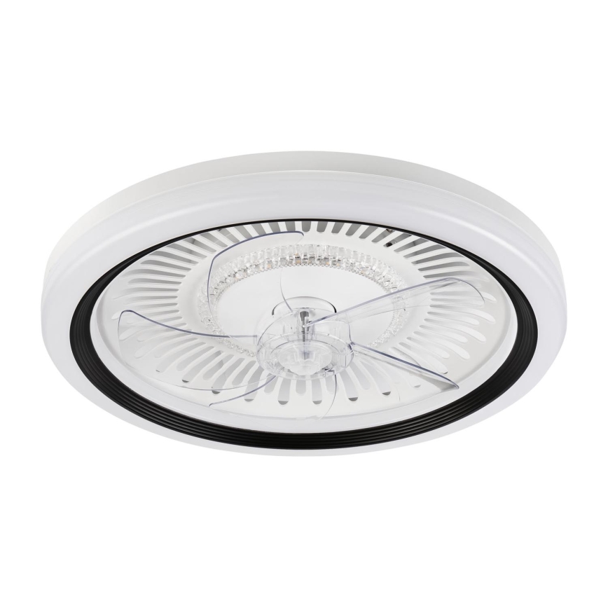 LED Dimmable ceiling light with a fan GEMMA LED/37W/230V white + remote control