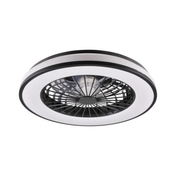 LED Dimmable ceiling light with a fan LED/48W/230V 3000-6500K black + remote control