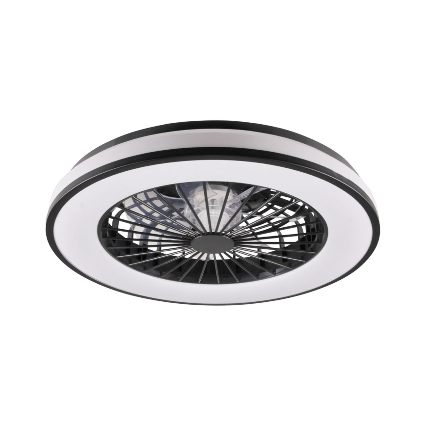 LED Dimmable ceiling light with a fan LED/48W/230V 3000-6500K black + remote control