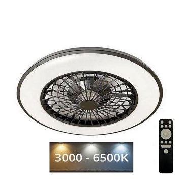LED Dimmable ceiling light with a fan OPAL LED/48W/230V 3000-6500K + remote control