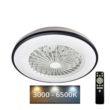 LED Dimmable ceiling light with a fan OPAL LED/48W/230V 3000-6500K + remote control