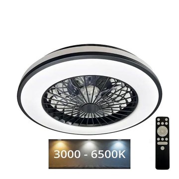 LED Dimmable ceiling light with a fan OPAL LED/48W/230V 3000-6500K + remote control