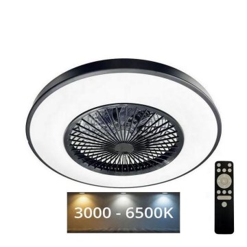 LED Dimmable ceiling light with a fan OPAL LED/72W/230V 3000-6500 + remote control