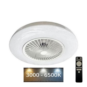 LED Dimmable ceiling light with a fan OPAL LED/72W/230V 3000-6500K + remote control
