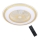 LED Dimmable ceiling light with a fan ZONDA LED/48W/230V 3000-6000K gold + remote control