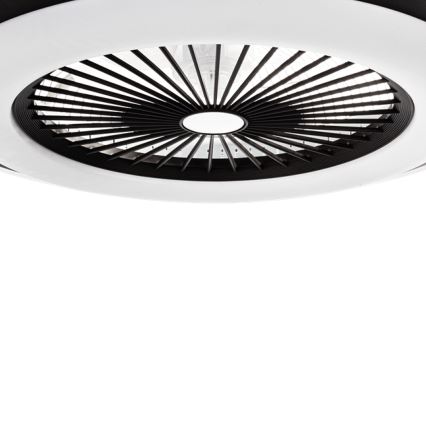 LED Dimmable ceiling light with a fan ZONDA LED/48W/230V 3000-6000K black + remote control