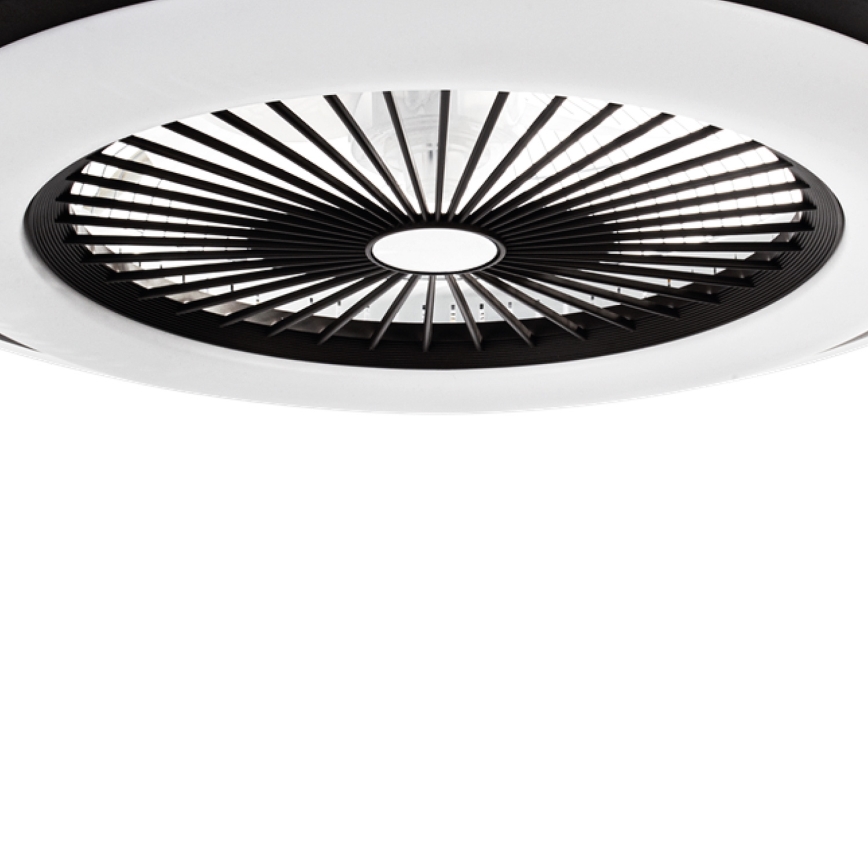 LED Dimmable ceiling light with a fan ZONDA LED/48W/230V 3000-6000K black + remote control