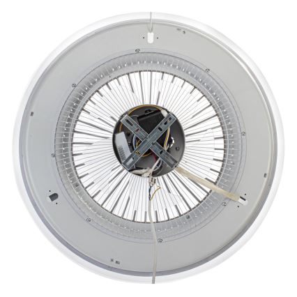 LED Dimmable ceiling light with a fan ZONDA LED/48W/230V 3000-6000K black + remote control