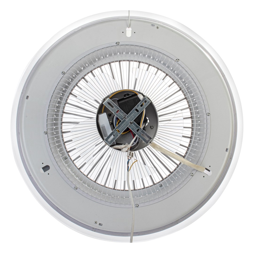 LED Dimmable ceiling light with a fan ZONDA LED/48W/230V 3000-6000K black + remote control